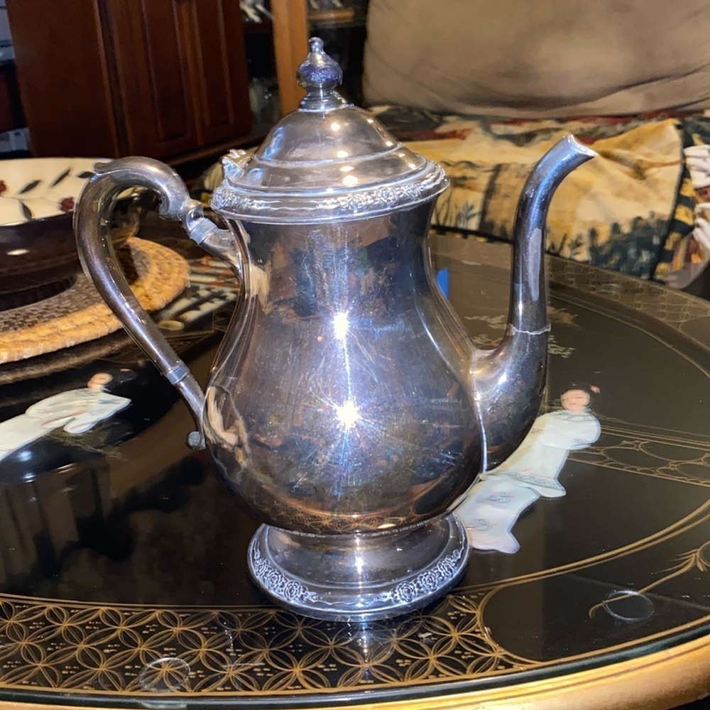 Vintage Camille Pattern Silver Tea Pot by International Silver Company